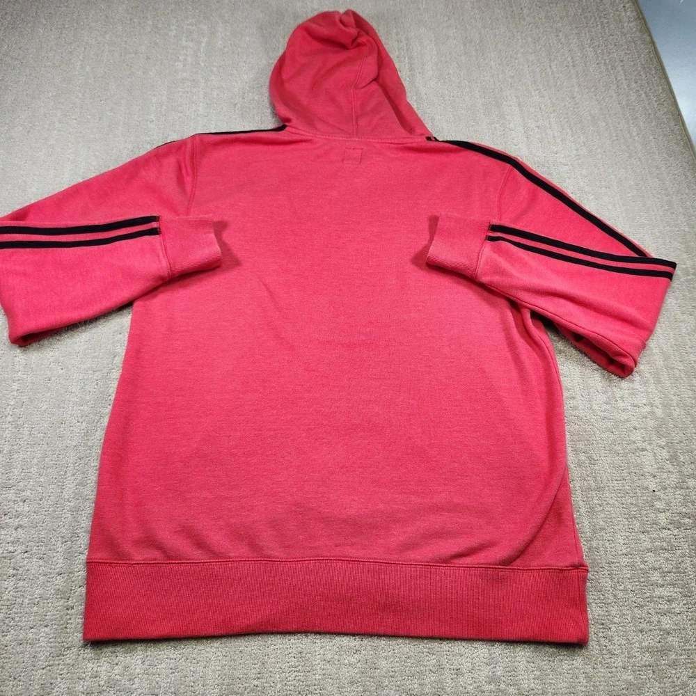 Chicago‎ Bulls Hoodie Men Large Adidas Cotton Fleece Red Loop Collar NBA